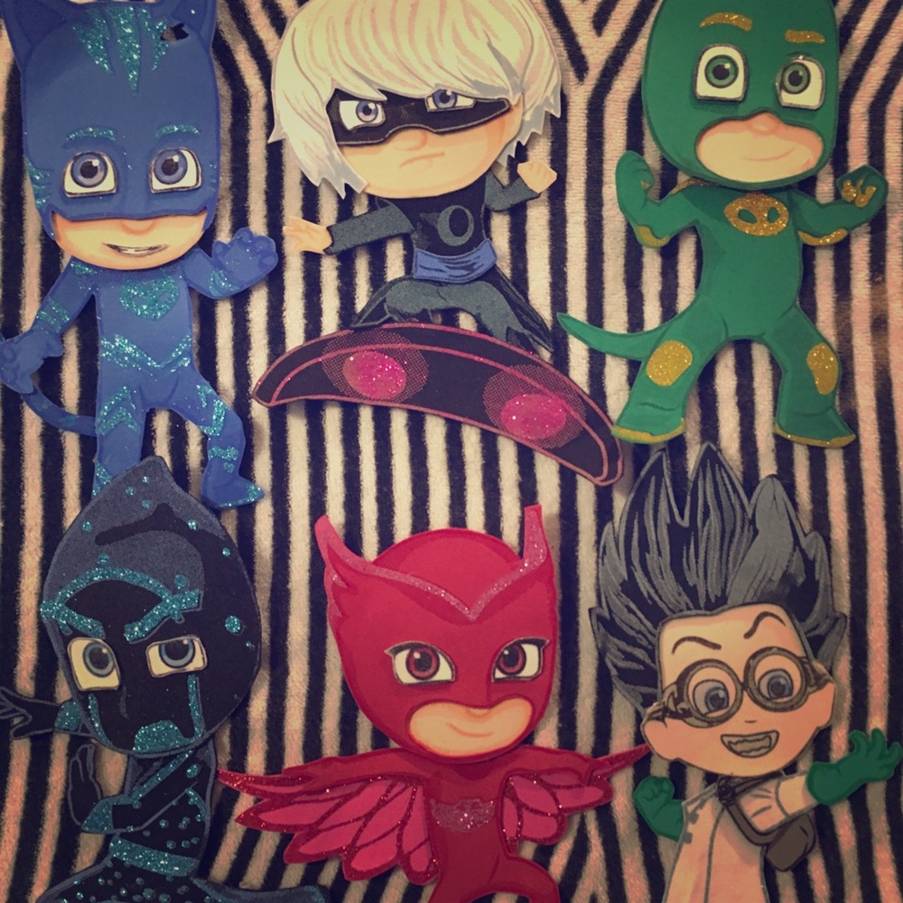 Pj mask foam characters